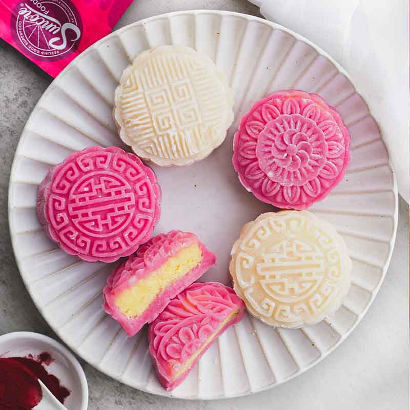 Suncore Foods Ruby Red Radish Snowskin Mooncakes