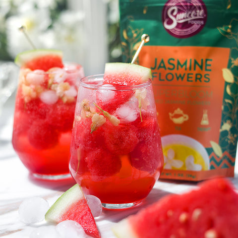 Sparkling Watermelon & Jasmine Flower Drink