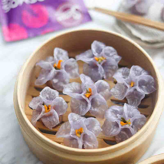 Suncore Foods Steamed Crystal Cosmos Red Cabbage Dumplings
