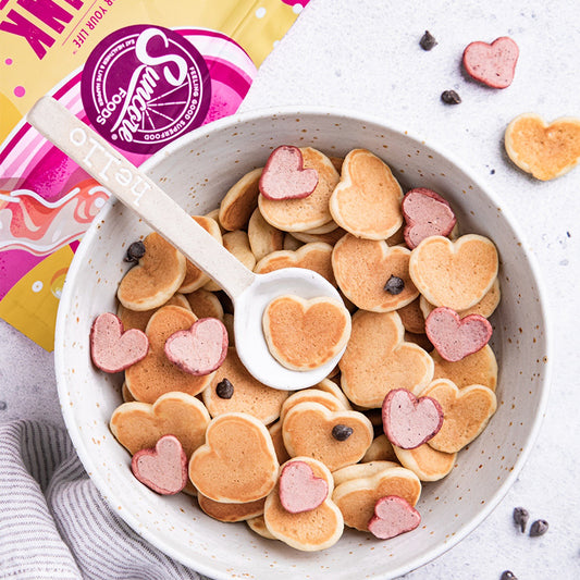 Suncore Foods Power Pink Pitaya Mini Heart Shaped Pancakes
