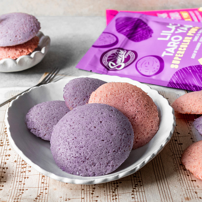 Suncore Foods Lilac Taro Yam & Pink Pitaya Idli