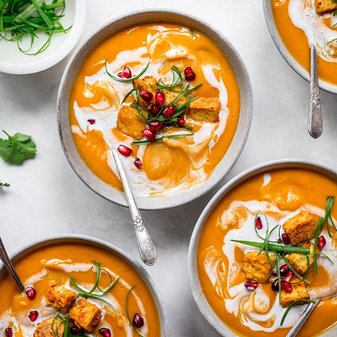 Sweet Potato Carrot Turmeric Soup