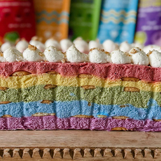 Suncore Foods Vanilla Rainbow Icebox Cake