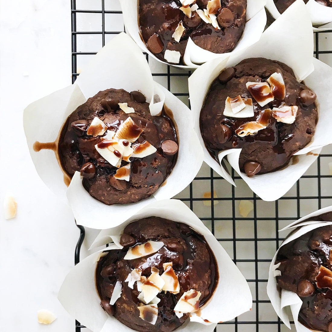 Suncore Foods Chocolate Hazelnut Cacao Nibs Quinoa Banana Muffins