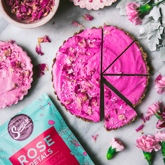 Suncore Foods Pink Pitaya Rose Petal Tarts
