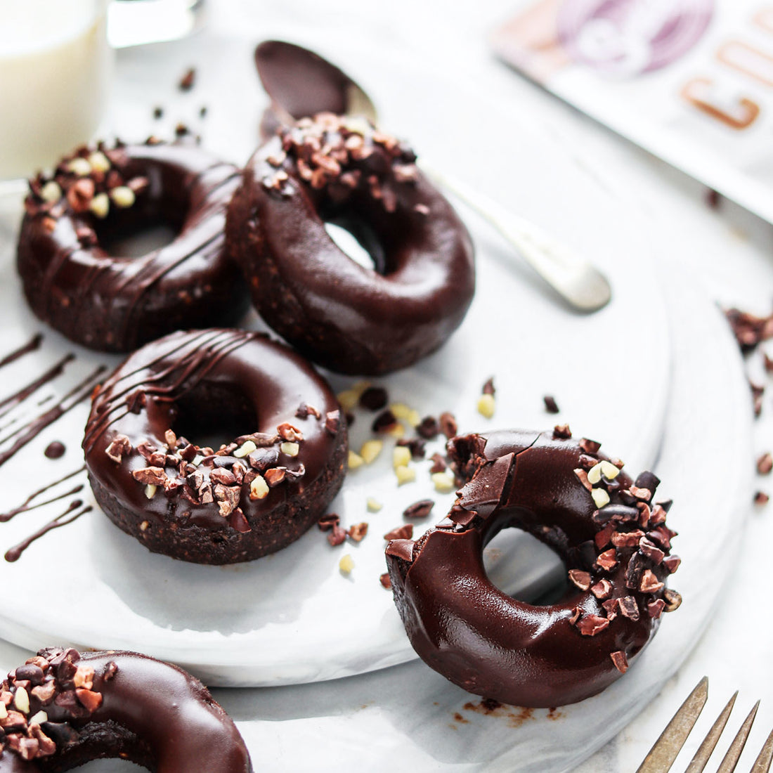 Suncore Foods Chocolate Cacao Nibs Donuts