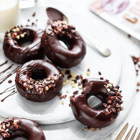 Chocolate Cacao Nibs Donuts