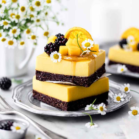 Mango Lemon Chocolate Cacao Quinoa Bars