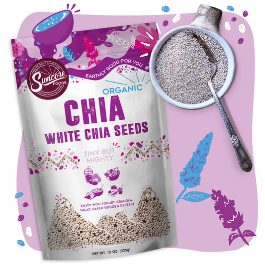 White Chia Seeds - Quality Pantry Staples from Suncore Foods - Just $13.59! Shop now at Suncore Foods Inc.