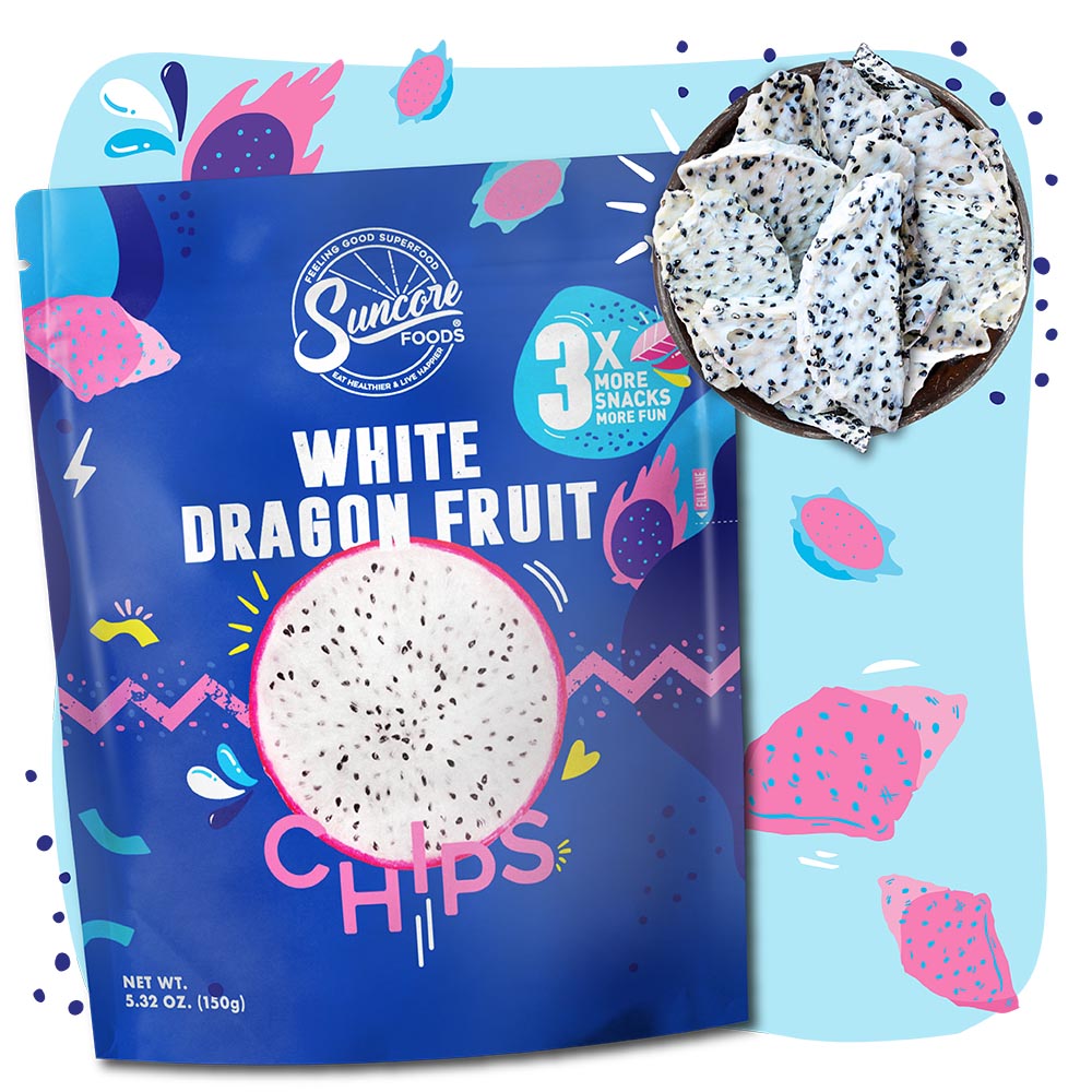White Pitaya Dragon Fruit Chips - Quality Chips & Snacks from Suncore Foods - Just $16.59! Shop now at Suncore Foods Inc.
