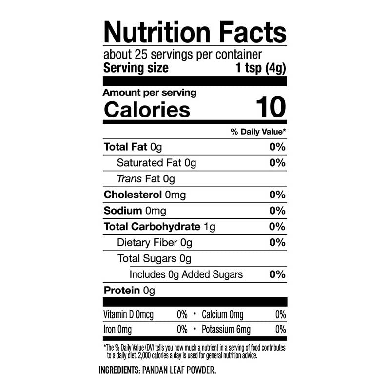 Emerald Pandan Leaf Powder - Quality Powders & Flakes from Suncore Foods - Just $19.99! Shop now at Suncore Foods Inc.