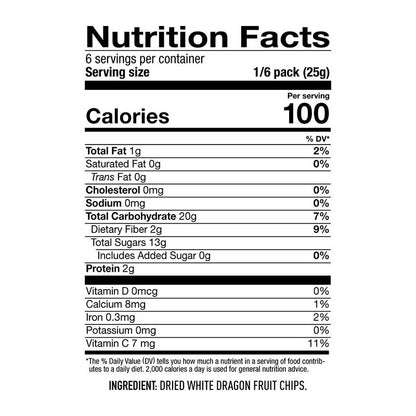 White Pitaya Dragon Fruit Chips - Quality Chips & Snacks from Suncore Foods - Just $16.59! Shop now at Suncore Foods Inc.