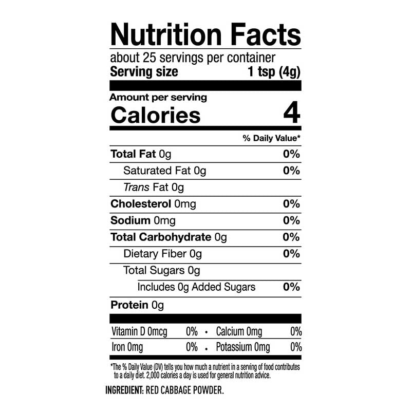 Cosmos Red Cabbage Powder - Quality Powders & Flakes from Suncore Foods - Just $19.99! Shop now at Suncore Foods Inc.