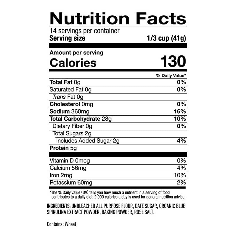 Heroic Blue Pancake & Waffle Powder Mix - Blue Spirulina - Quality Pancake & Waffle Mixes from Suncore Foods - Just $18.49! Shop now at Suncore Foods Inc.