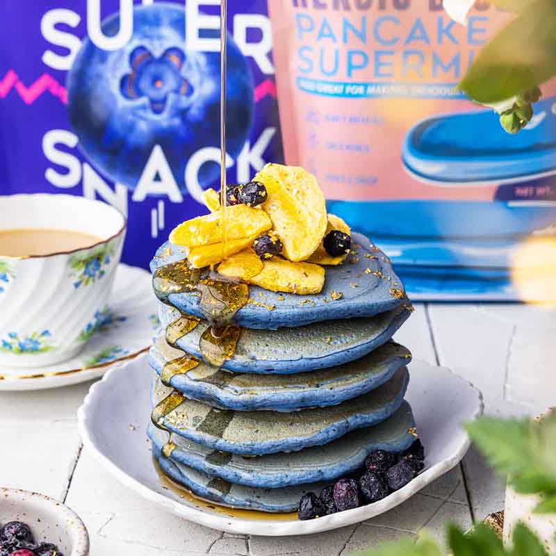 Heroic Blue Pancake & Waffle Powder Mix - Blue Spirulina - Quality Pancake & Waffle Mixes from Suncore Foods - Just $18.49! Shop now at Suncore Foods Inc.